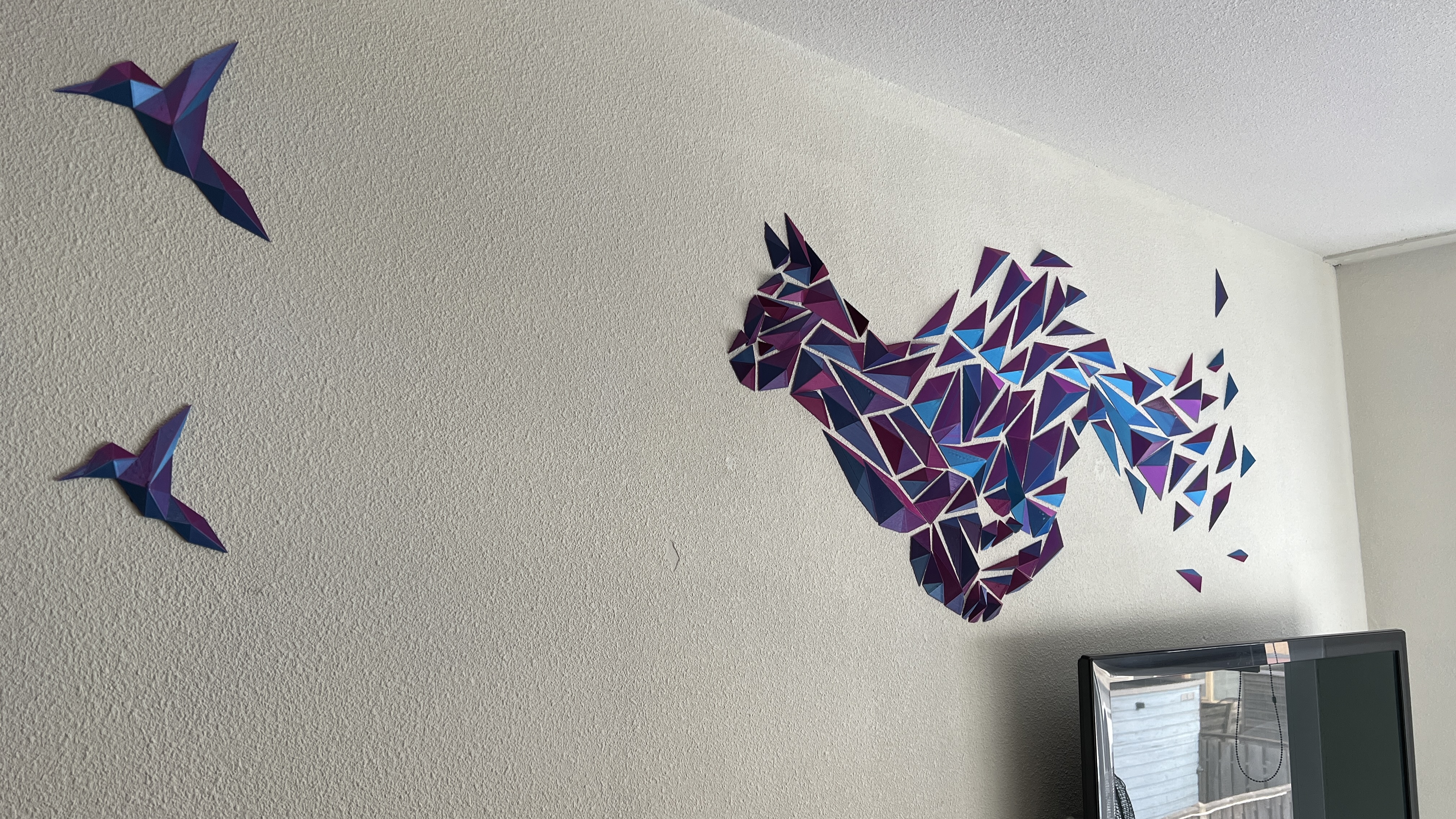 Miniatura 9 do modelo 3D cat - Geometric wall art: