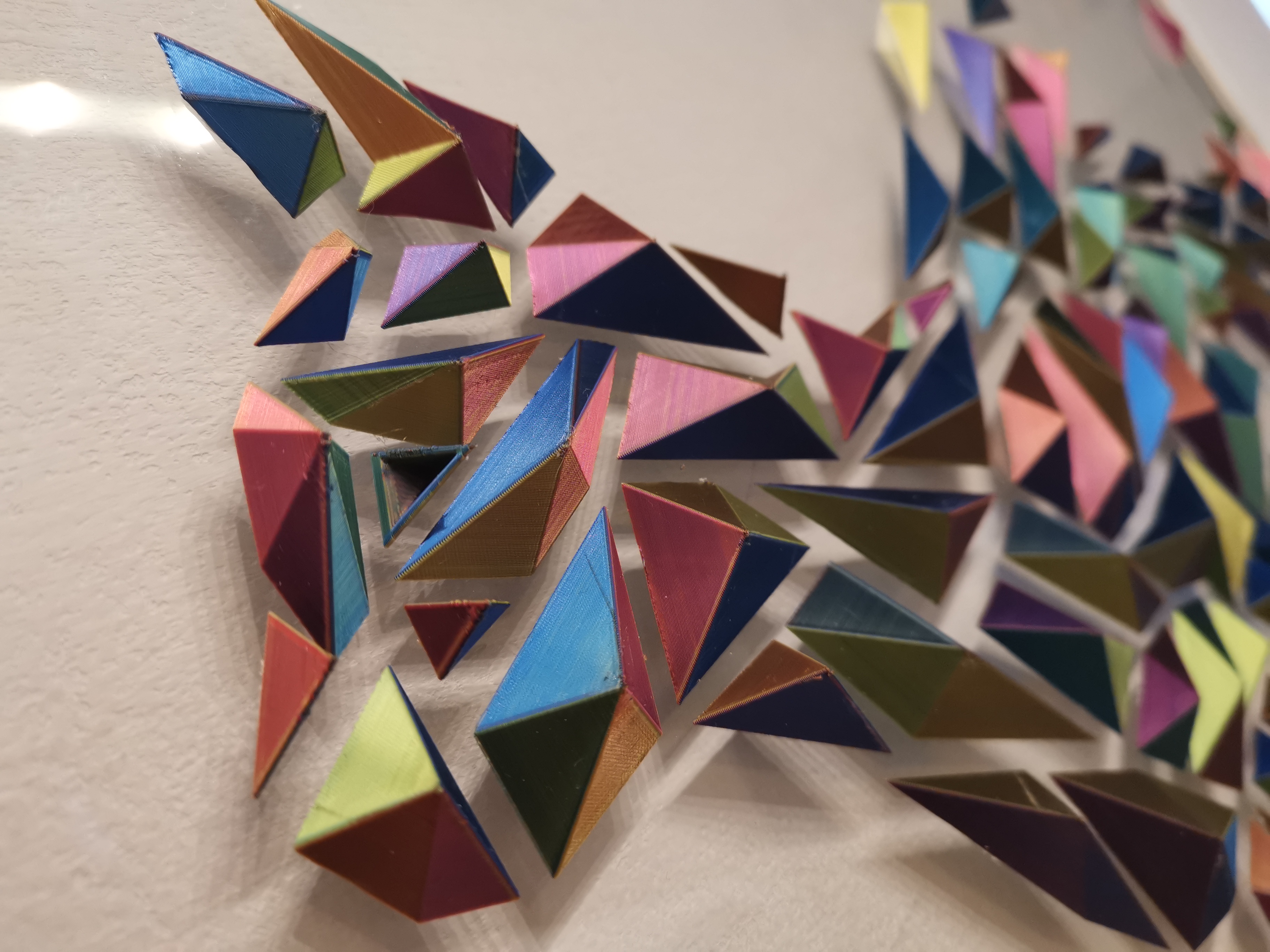 Miniatura 5 do modelo 3D cat - Geometric wall art: