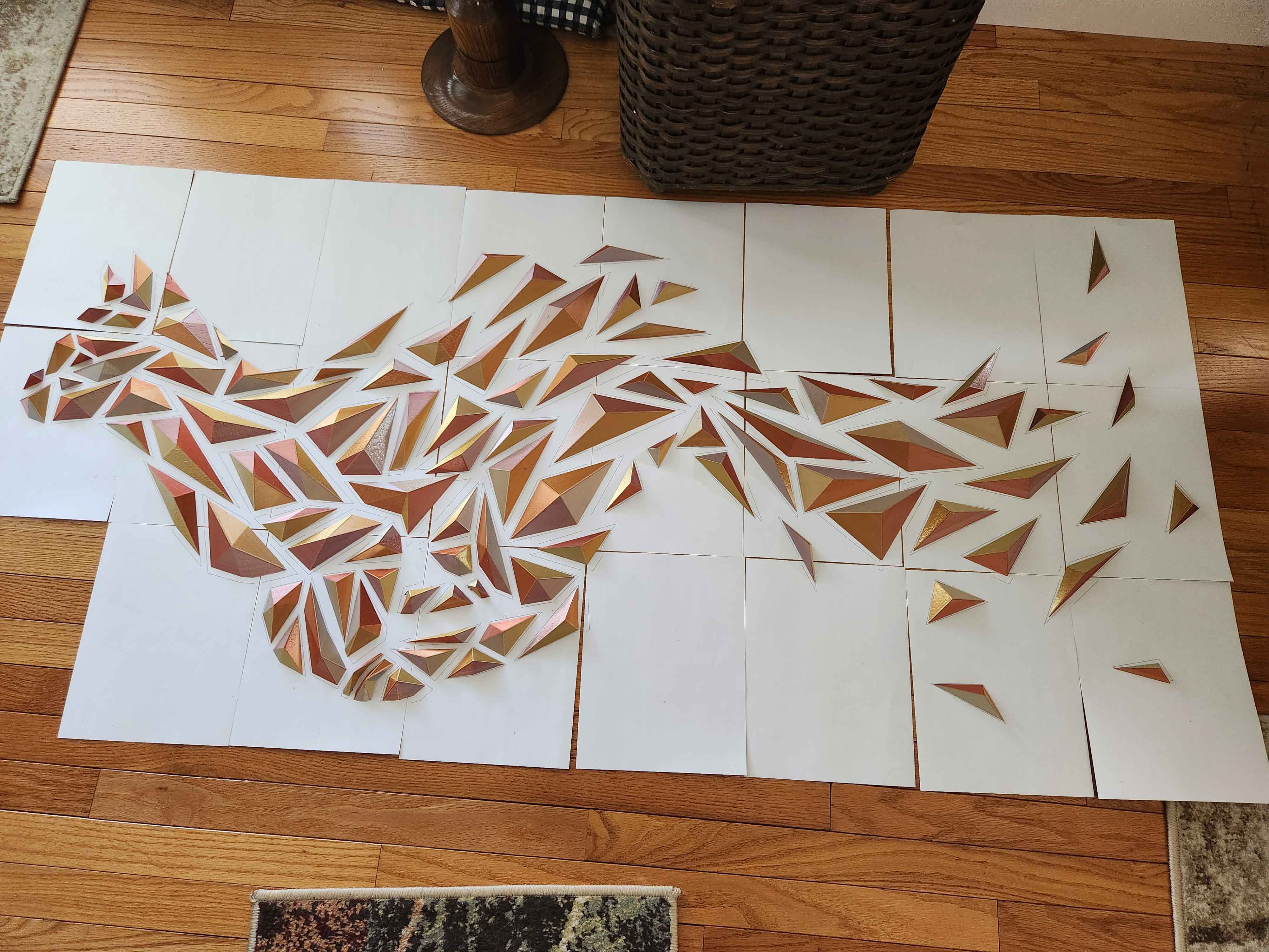 Miniatura 10 do modelo 3D cat - Geometric wall art: