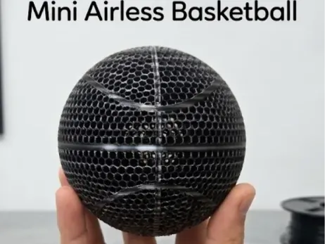 mini airless basketball (with stand)