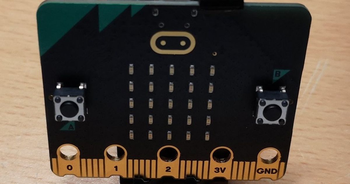BBC microbit v2 battery pack holder by Vlastimil Download free STL
