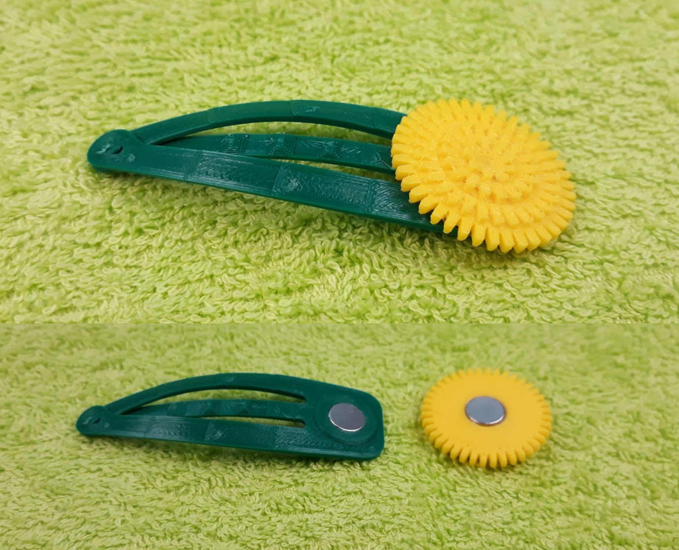 Snap hair clip - MAGNET mount