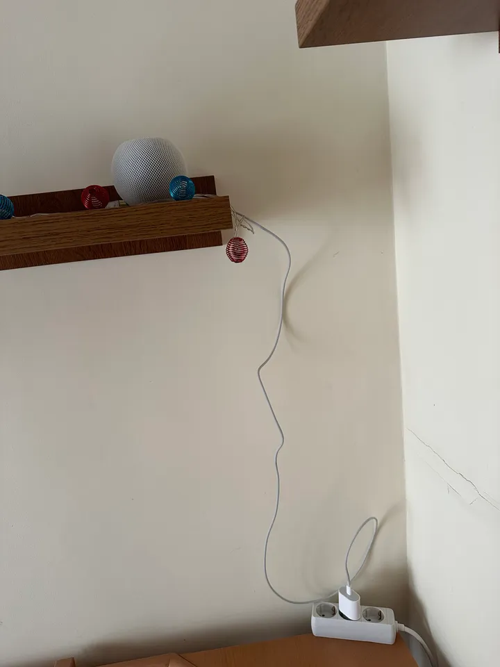 Support De Bureau Pour HomePod Mini - En Bois Et Métal - Hauteur 6 Cm - Gestion De Câble Intégrée - Améliore La Diffusion Sonore