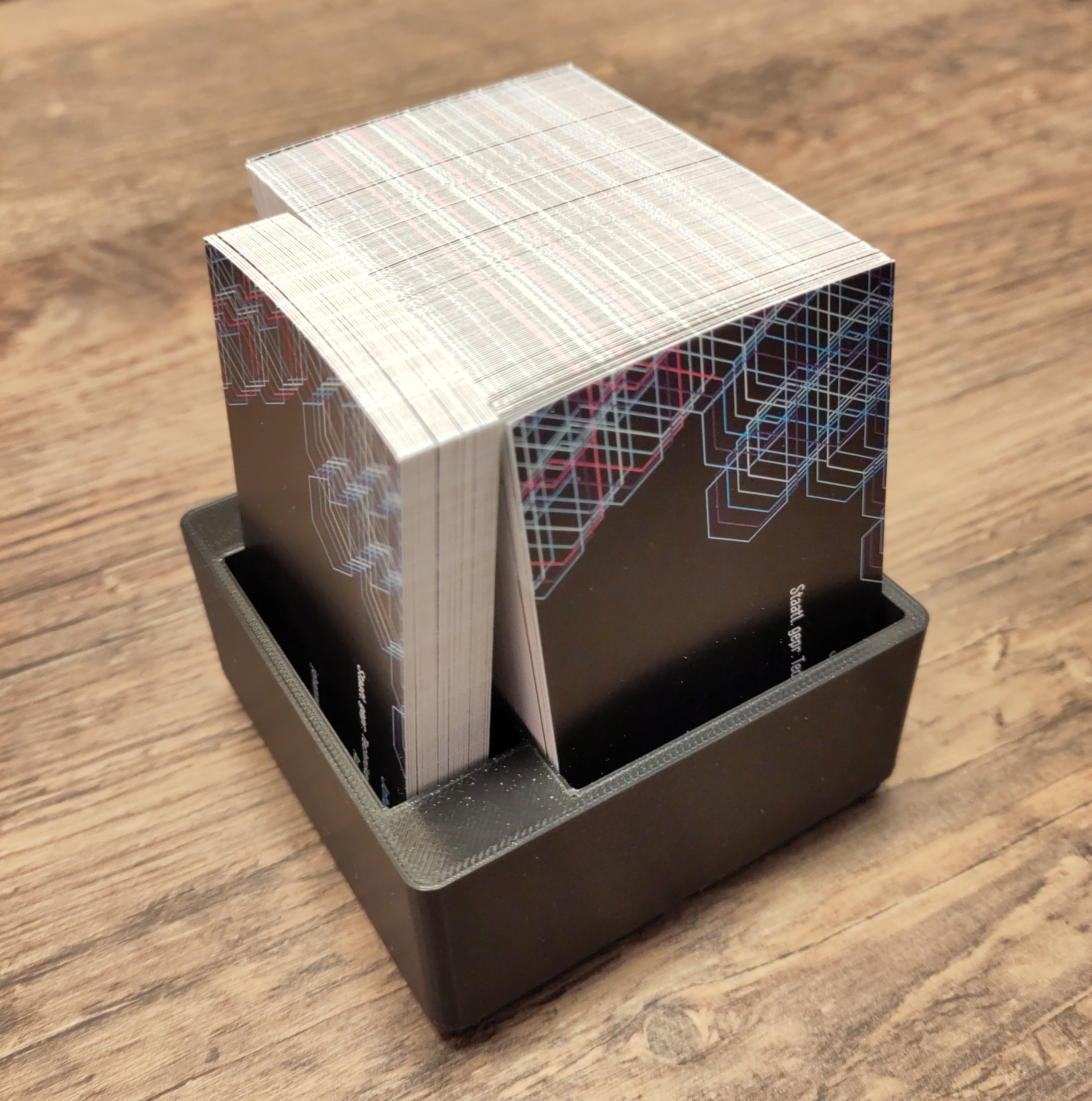 Business Card holder / storage Gridfinity 2x2 (two versions) by