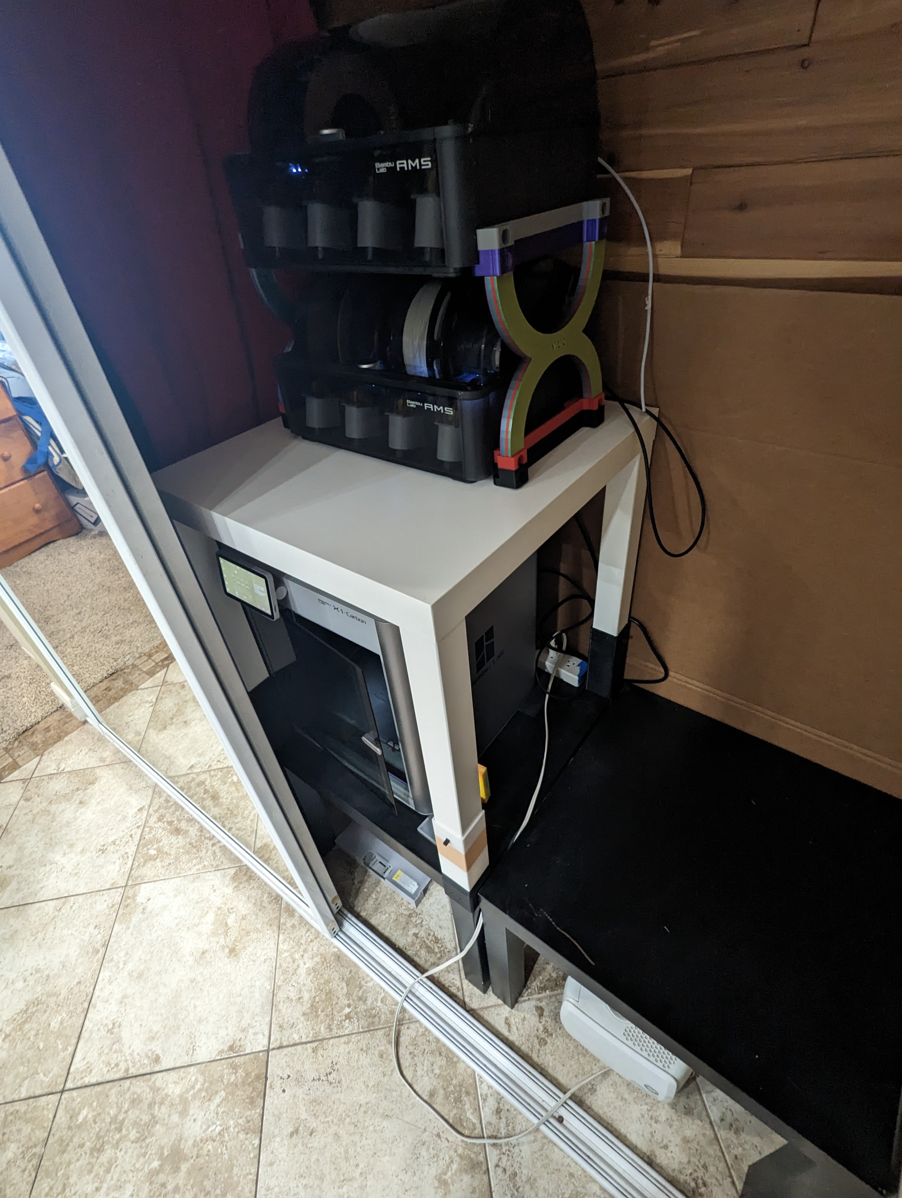 Ikea Lack Stacker for Bambu printer