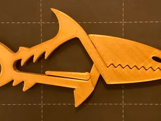 Alligator Chip Clip by fl_mike, Download free STL model