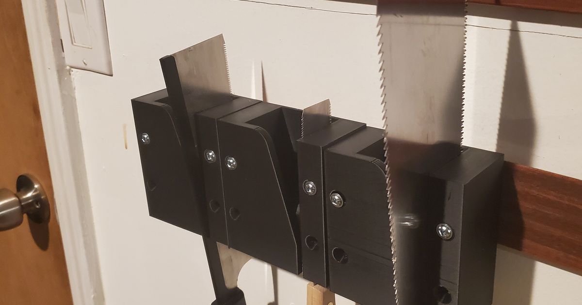 One Piece Hand Saw Holder (with printable roller) by DC Download free