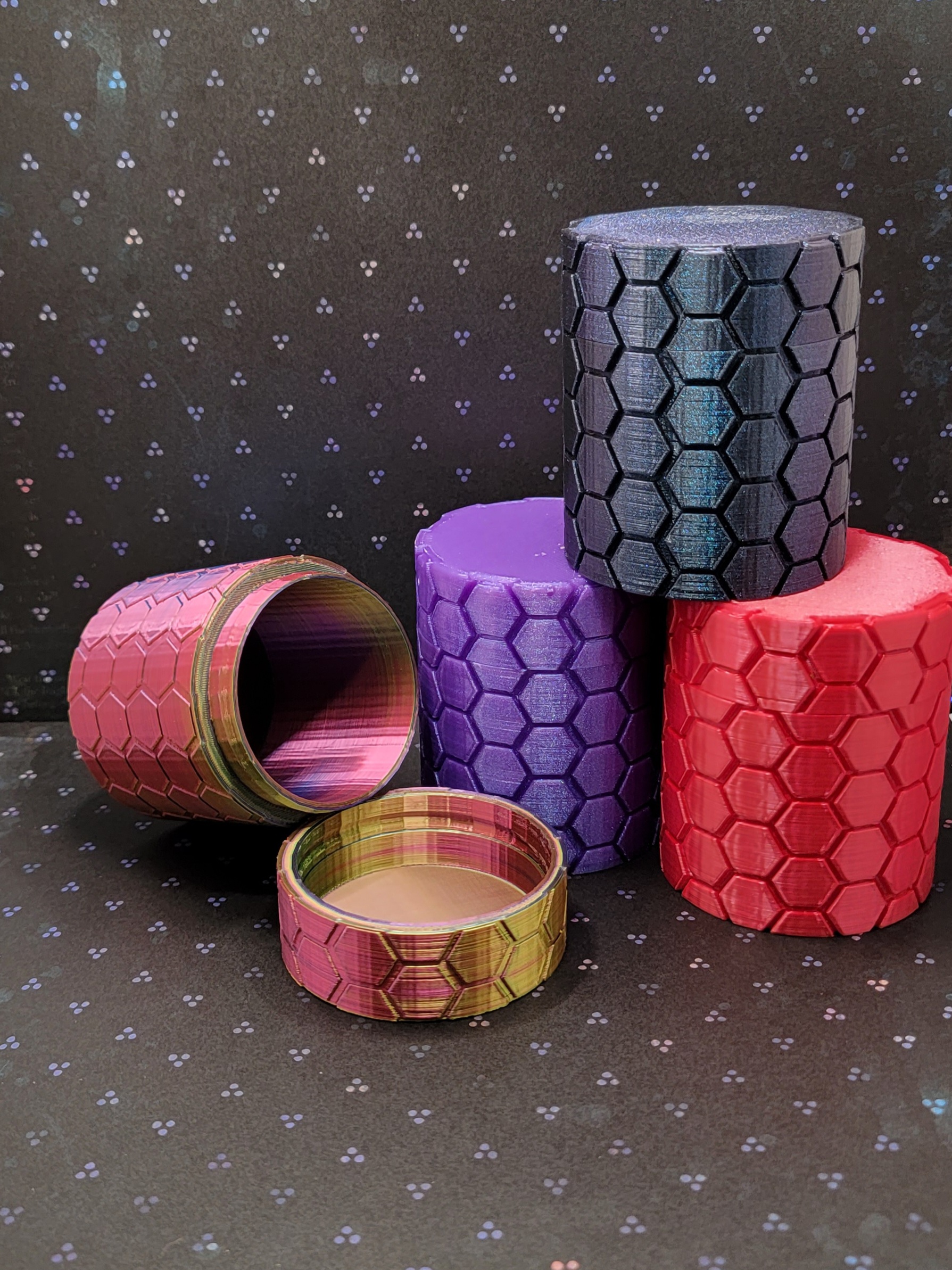 Hex stash jar