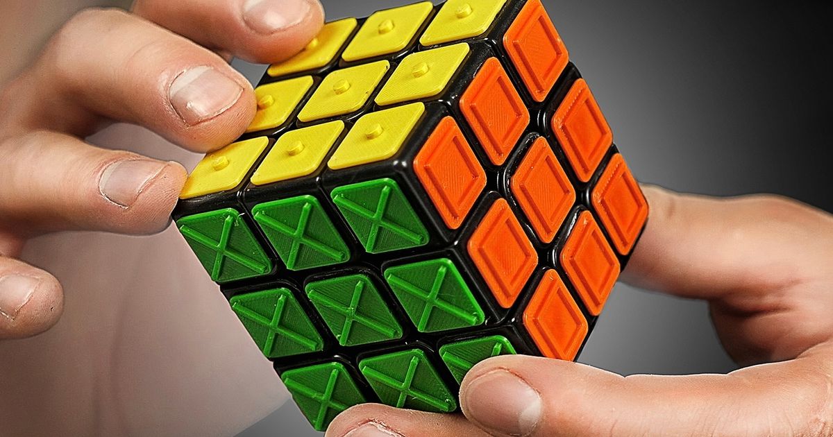 RUBIKS CUBE FOR BLIND by Cubastic Download free STL model