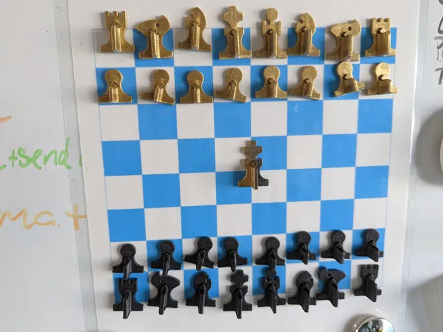 Fridge Chess for 3mm magnet cubes