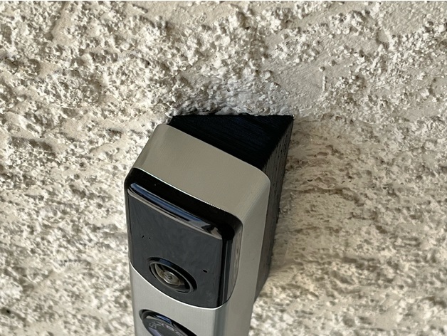 STL file NETATMO DOORBELL 50° ANGLE ADAPTER (WEDGE) (LEFT SIDE) ⬅️・3D print  design to download・Cults