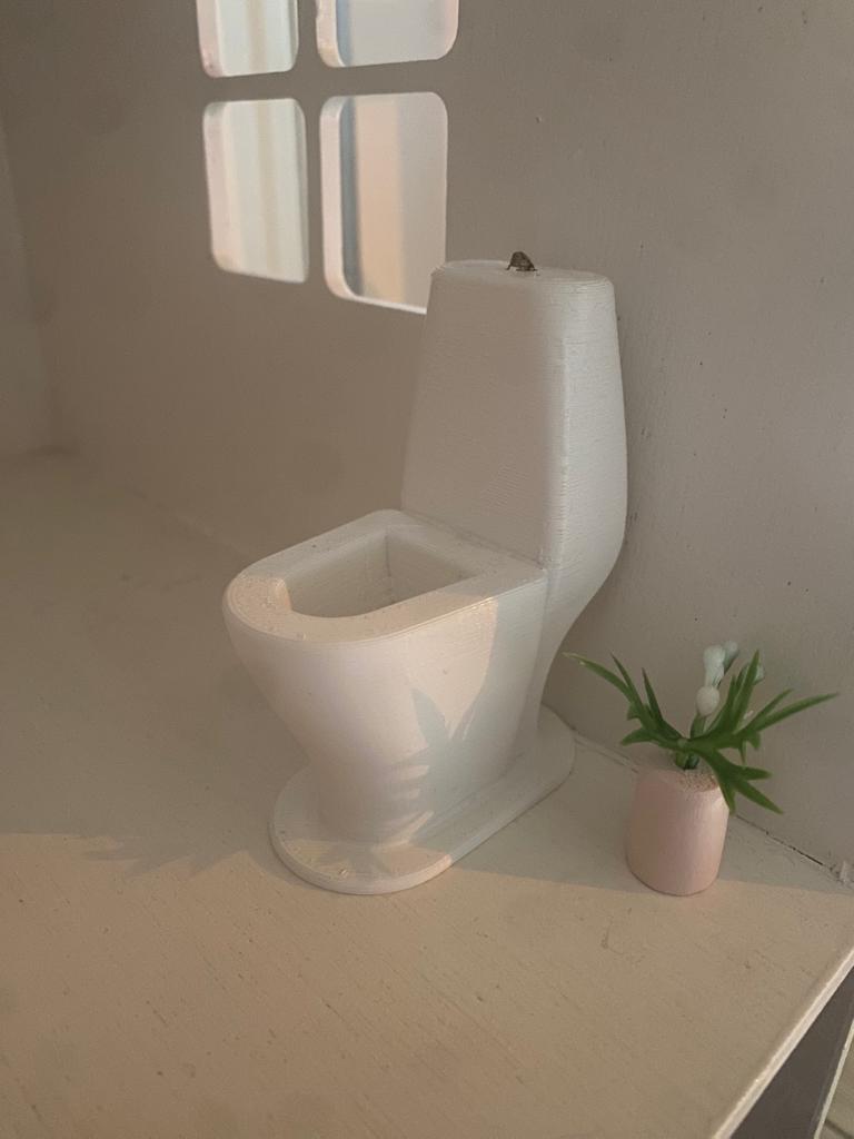 Dollhouse Bathroom Toilet Maileg mouse remix SubSite 3D model thumbnail