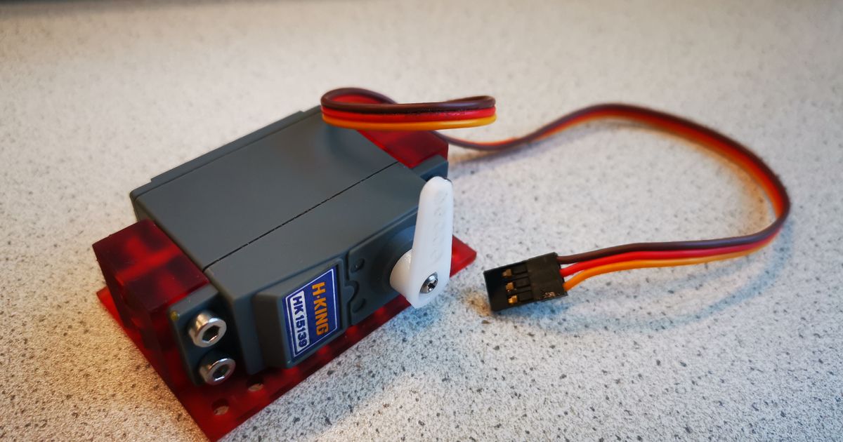 Standard Servo Mount (Flat) by pw.prints Download free STL model