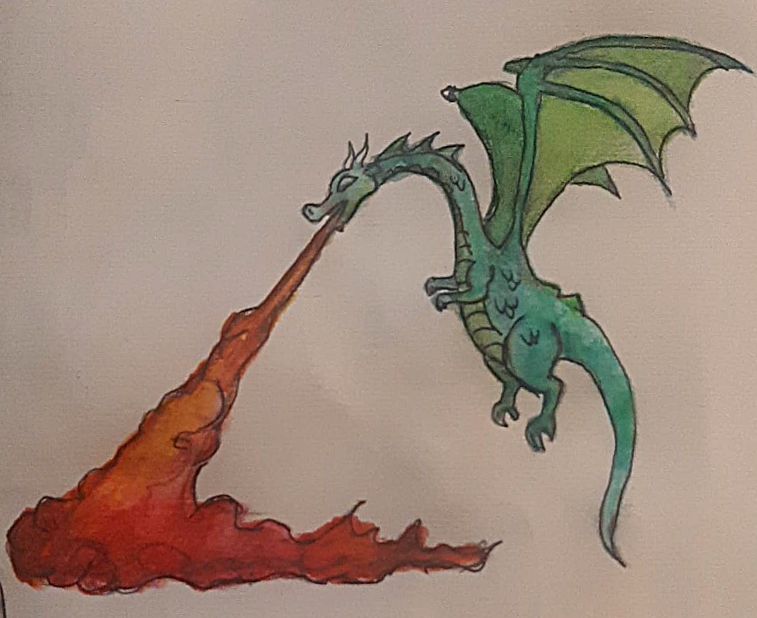 Miniatura 4 do modelo 3D Drago sputa fuoco
