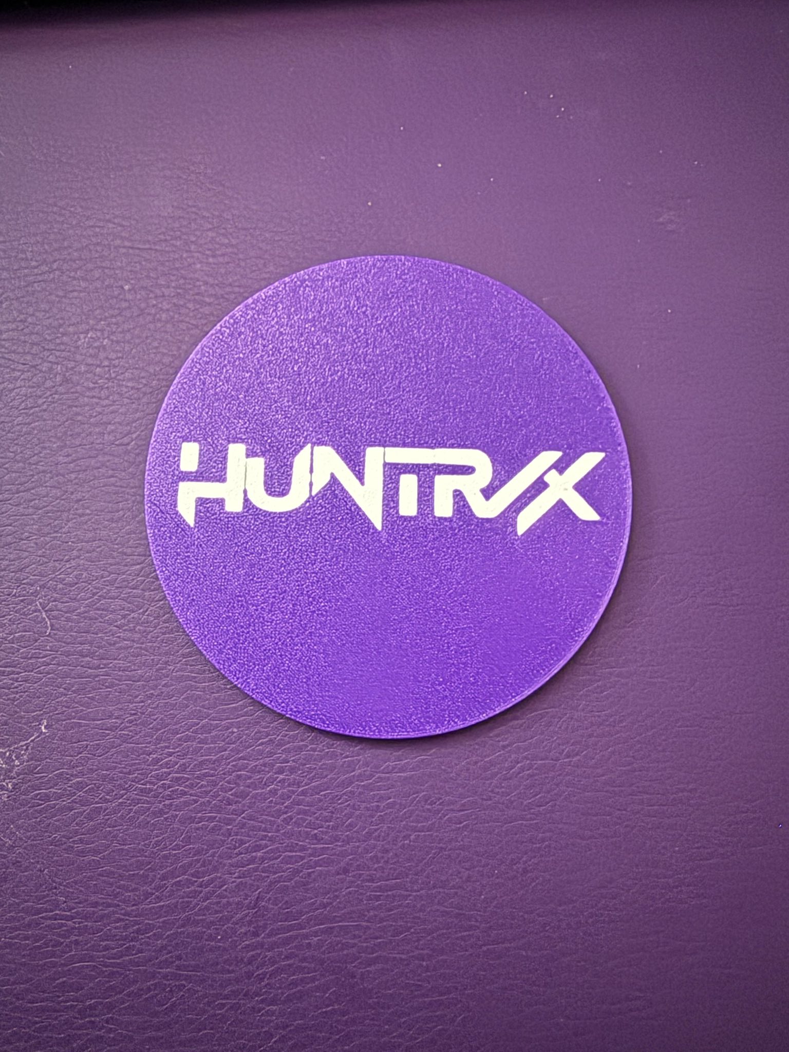 Huntrix Text Coaster K-Pop Demon Hunters Inspired