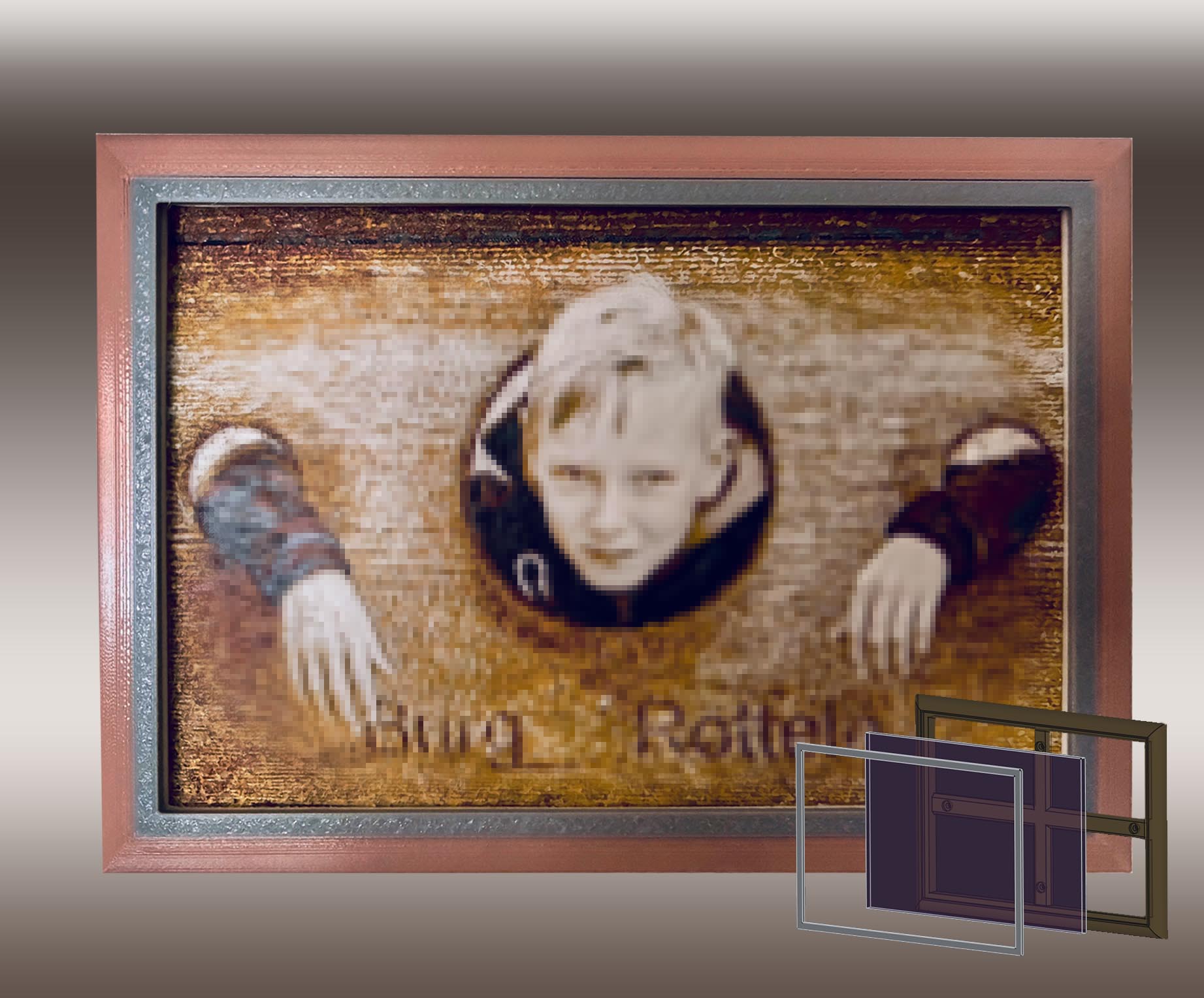 Foto- Rahmen 10x15 cm / Bilderrahmen >> Schnellmontage