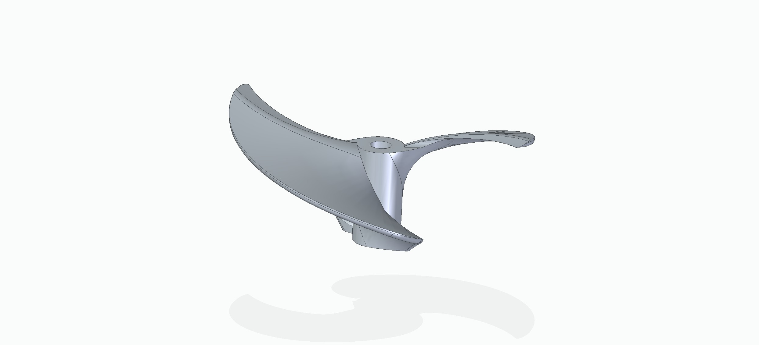 RC Boat Propeller 2 Blade d=4mm D=59mm P=50mm DriveDog Jet Type