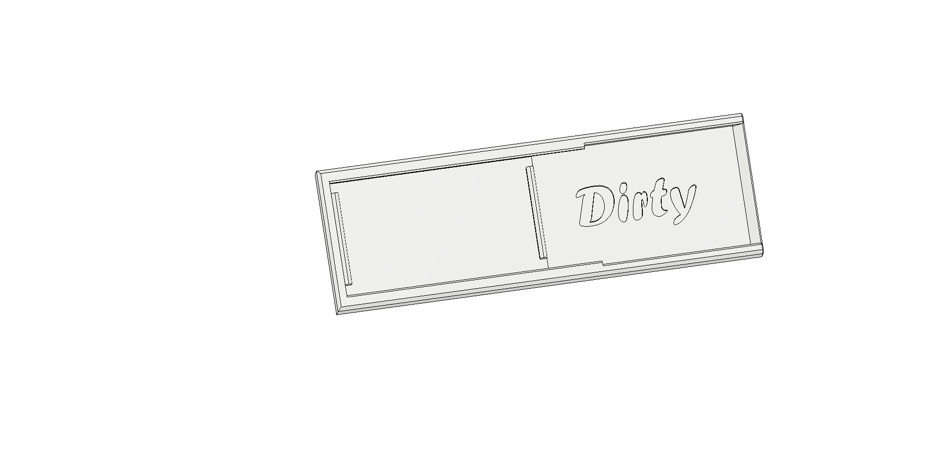 Magnetic Dishwasher Clean Dirty Sign