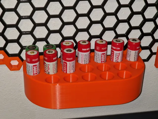 18650 Battery Honeycomb Storage Wall