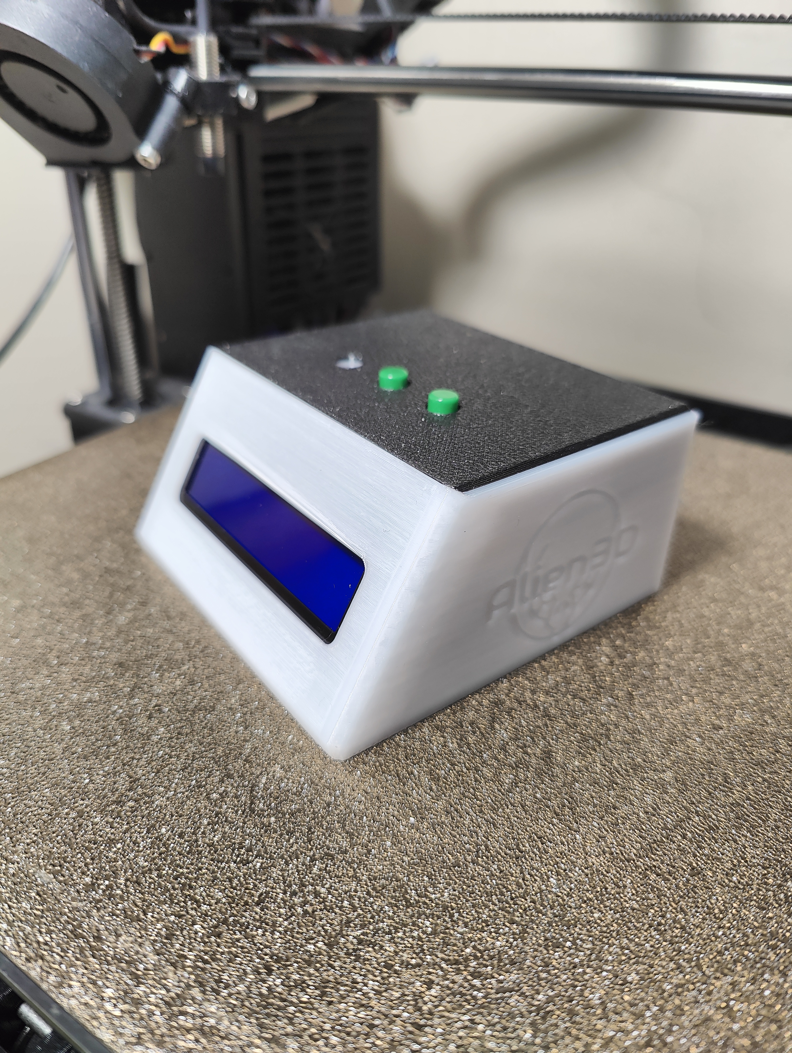 Time and Temperature Digital Clock - Alien3D UFO Project