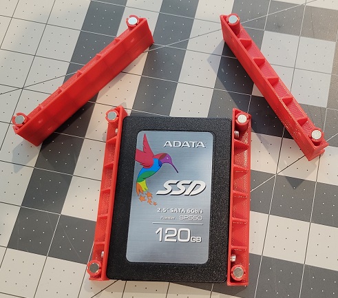 Magnetic SSD mounting bracket/rack