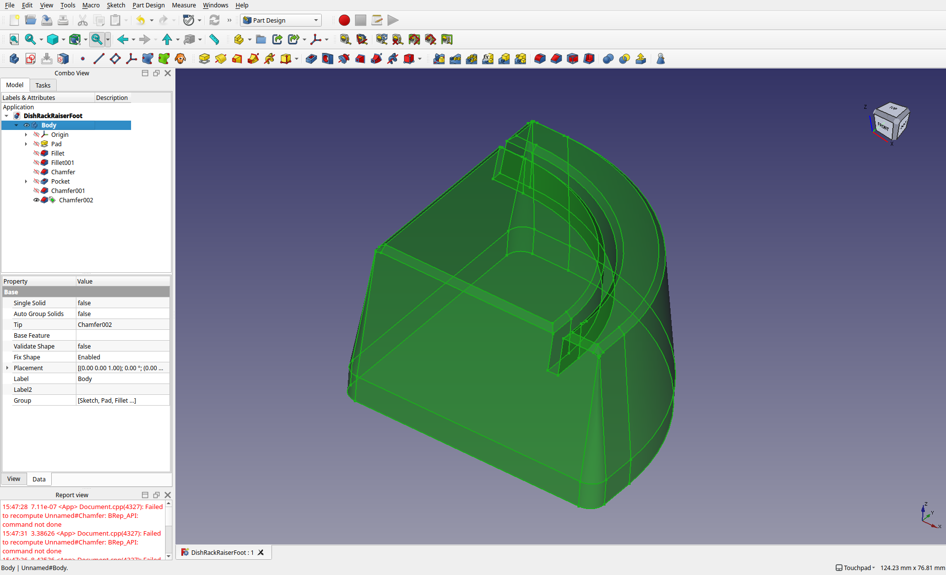 Dish drainer rack raiser feet by kicou, Download free STL model