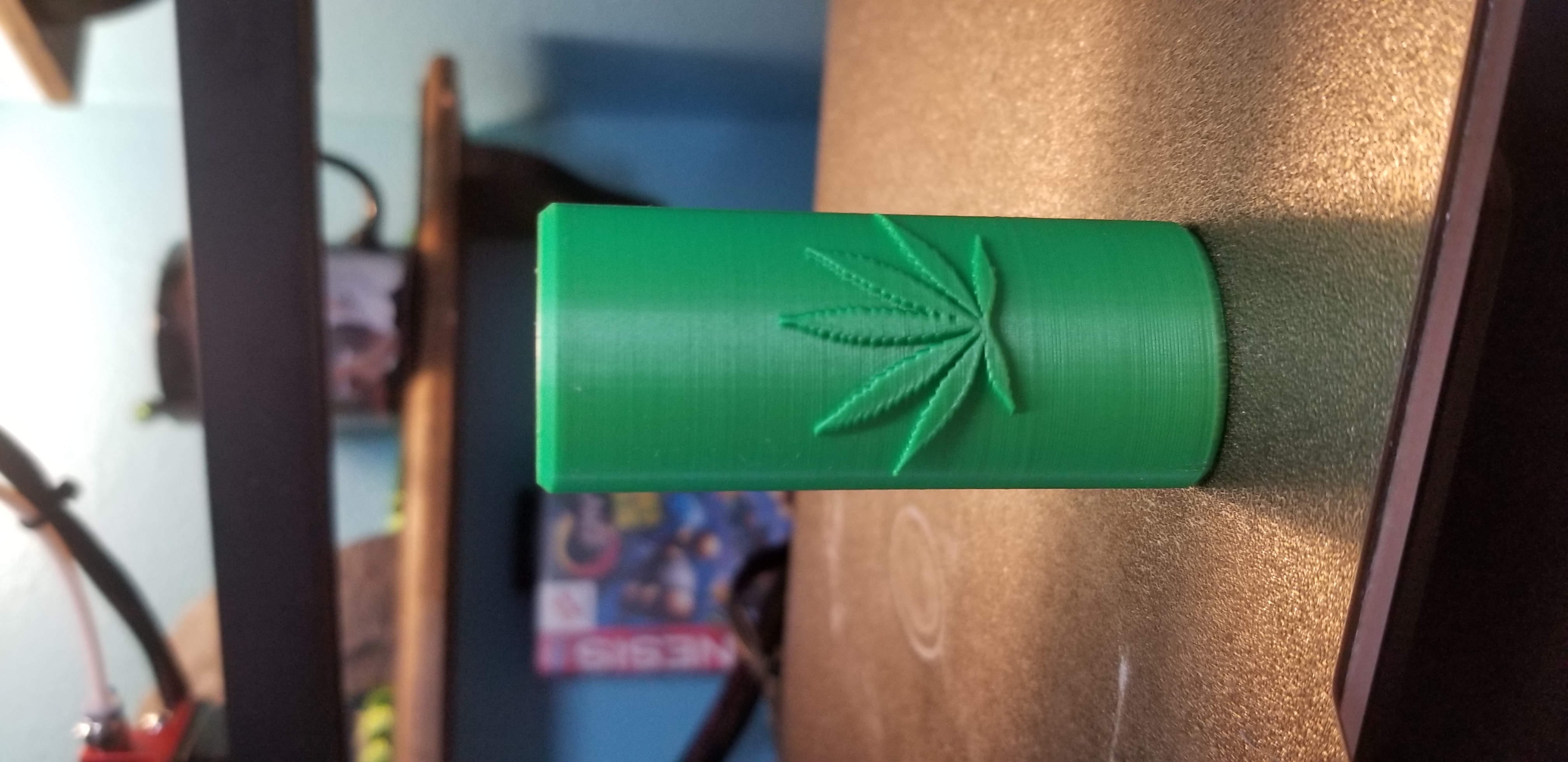 Bic lighter case pot leaf 3D model