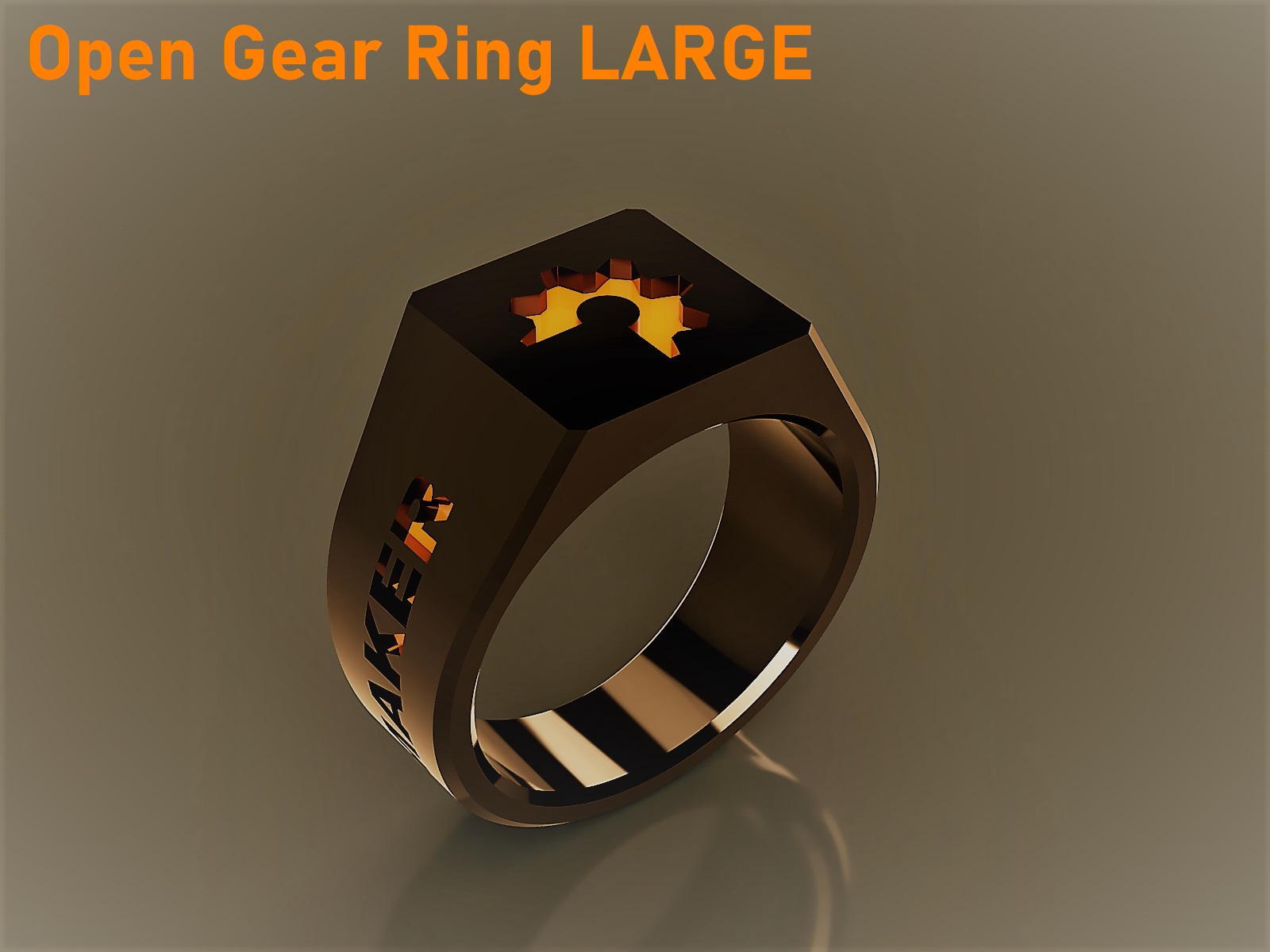Open Gear Ring - Everyone is a maker -