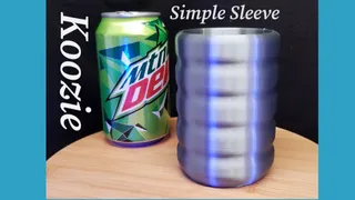 Energy Drink Sleeve for 16oz (1pt) Can Comfort Grip Hexagon Pattern Koozie  by Grandpa 3DPrints, Download free STL model