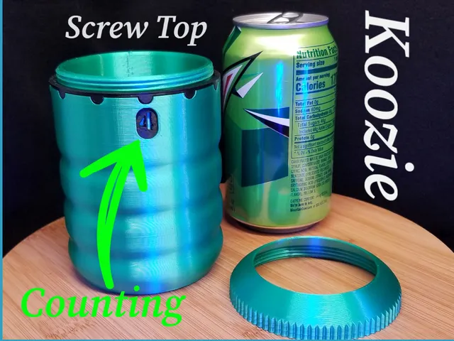 Drink Counting Koozie - Screw Top
