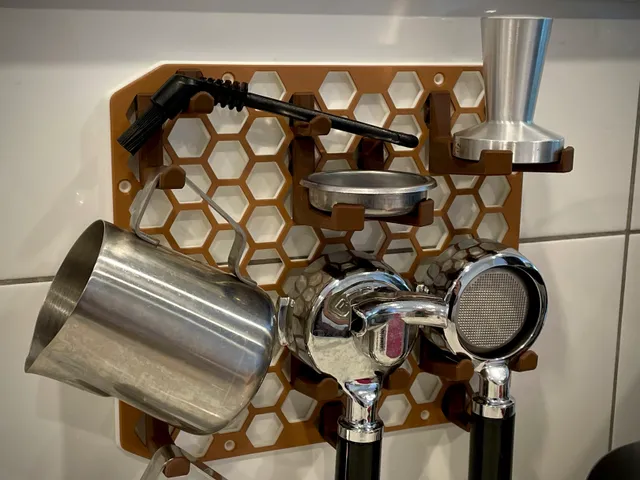 Honeycomb Coffee Wall