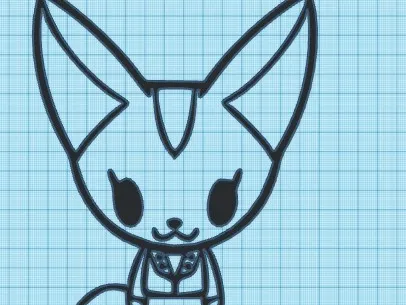 FENNEKO  -AGGRETSUKO - WALL ART