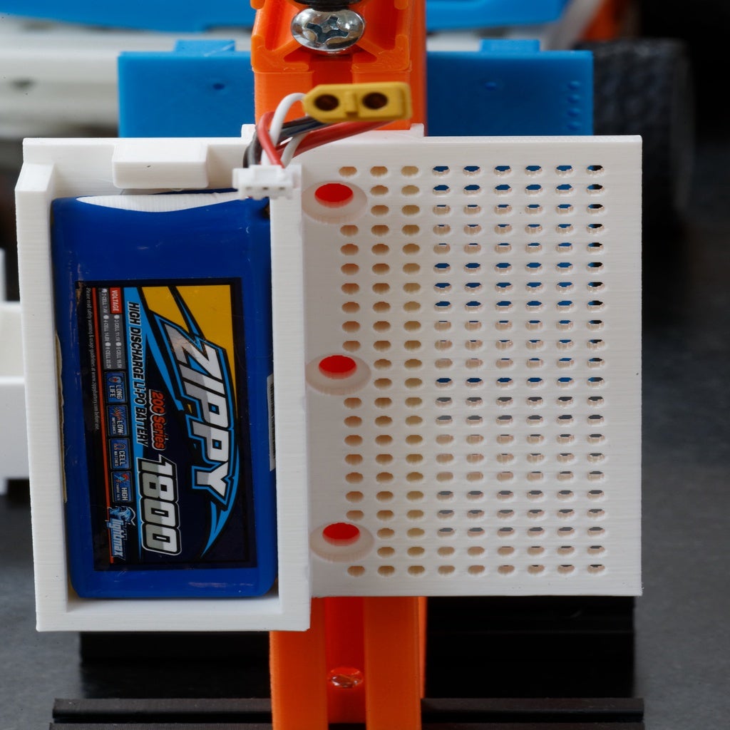LIPO battery holder for 8020 series 10 Side mount by