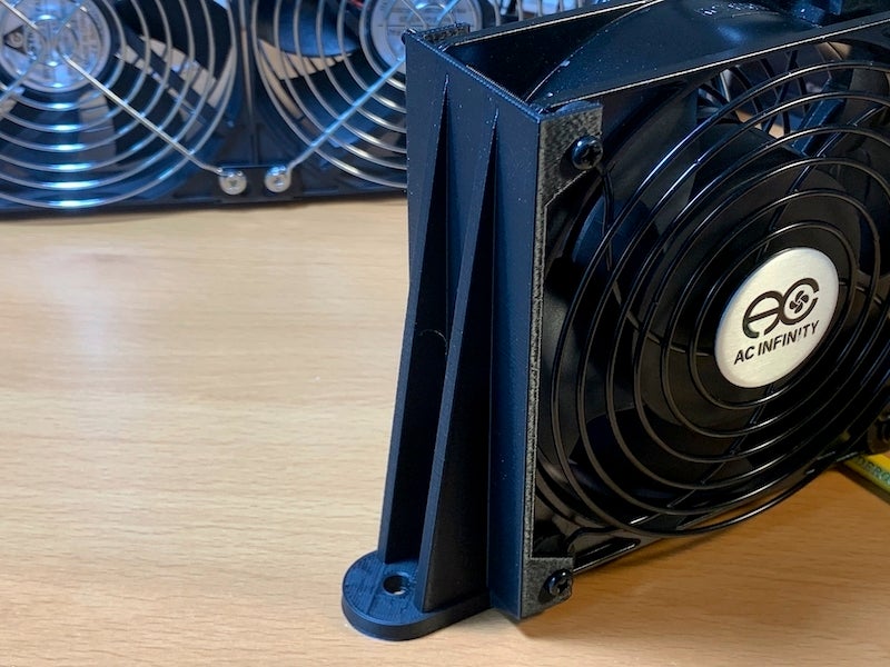 8020 Fan Mount for 120 mm fan - 43mm wide
