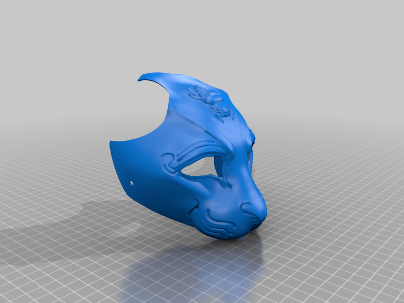 Miniatura 3 do modelo 3D Cat Mask