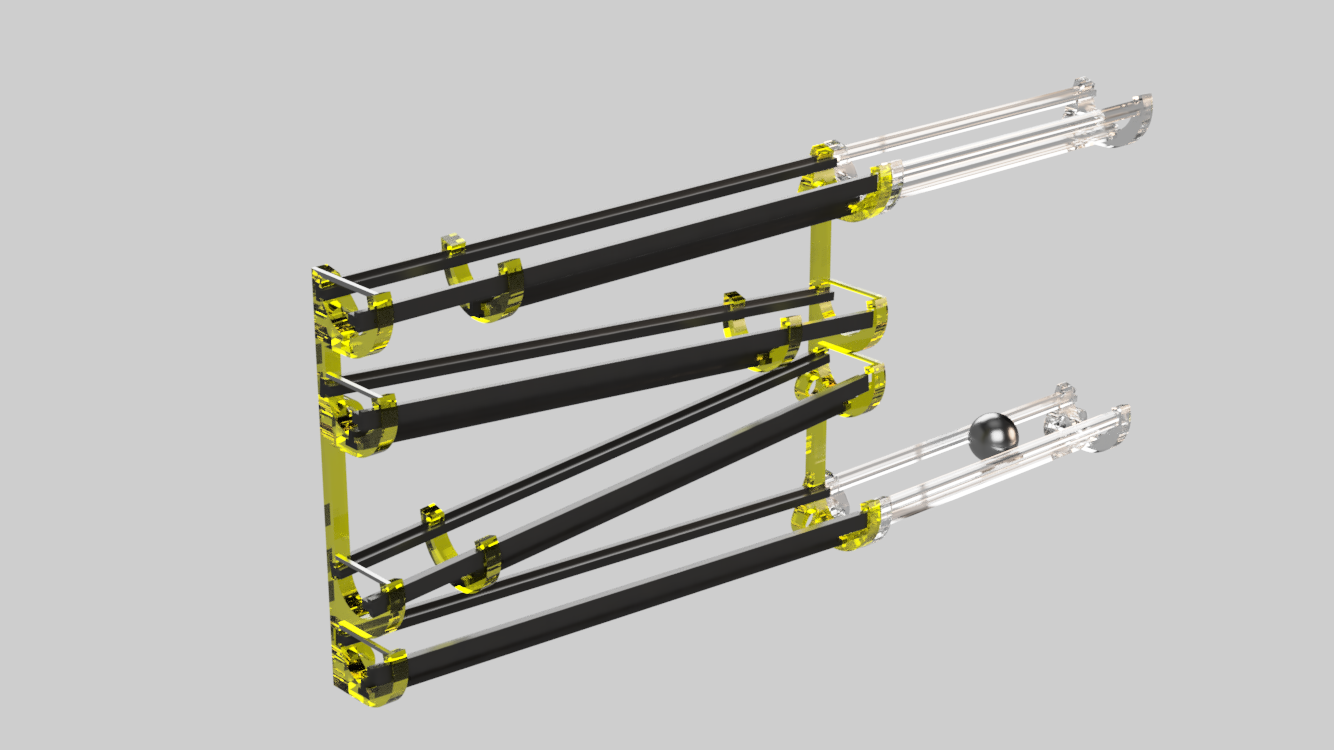 Steel Ball Marble Track [Metalic wall or Plate edition] by Eleton