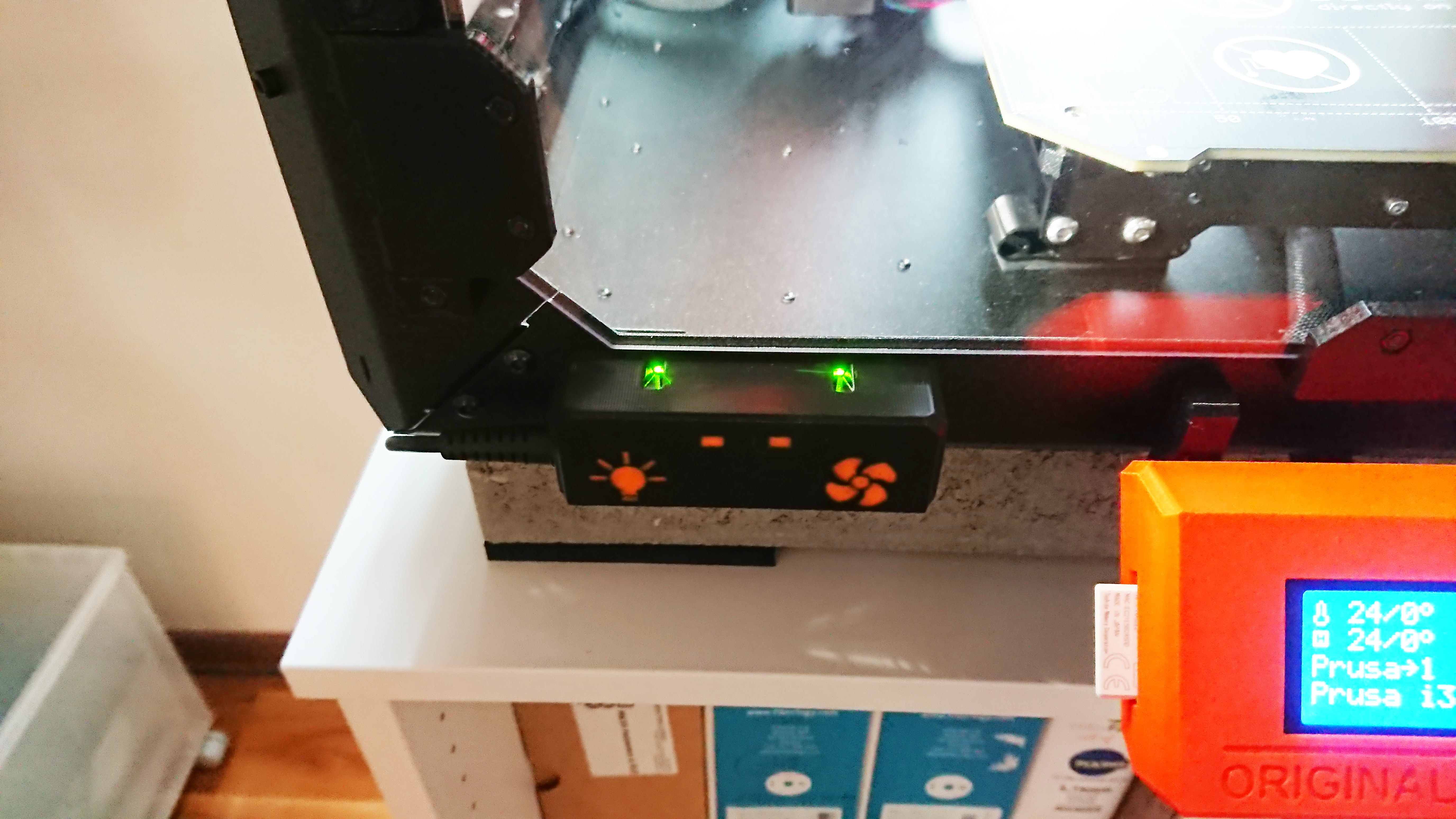 Prusa Enclosure Basic Board Cover with symbols