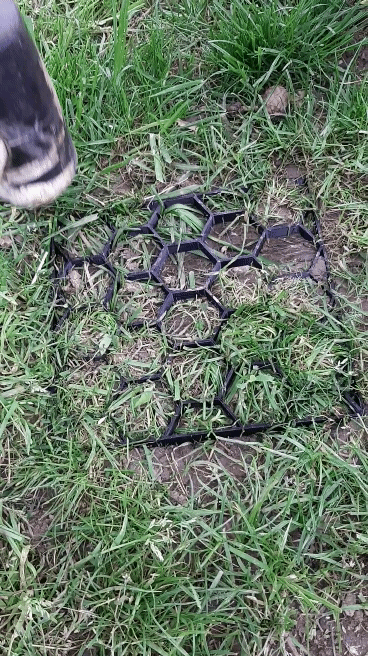 GRASS REINFORCEMENT MESH (GEOGRID) FOR ROBOTIC MOWERS
