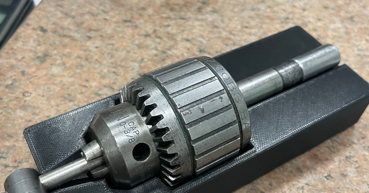 03/8" Jacobs Drill Chuck Cradle by dneujahr Download free STL model