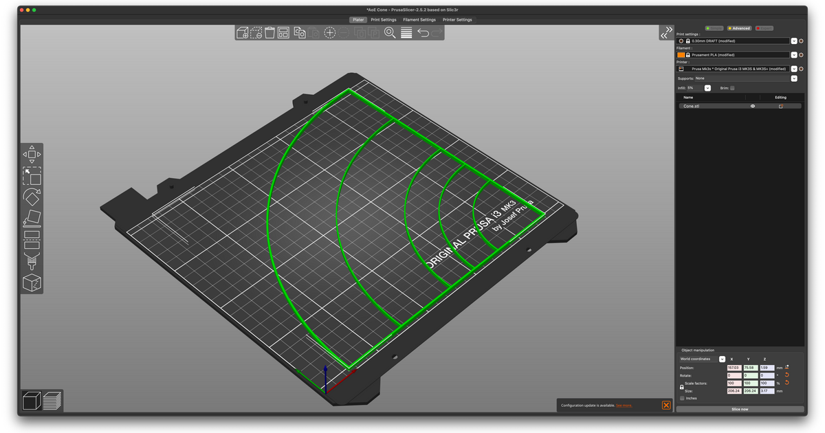 D&D RPG Area of Effect Template Cone by StringsIV Download free STL