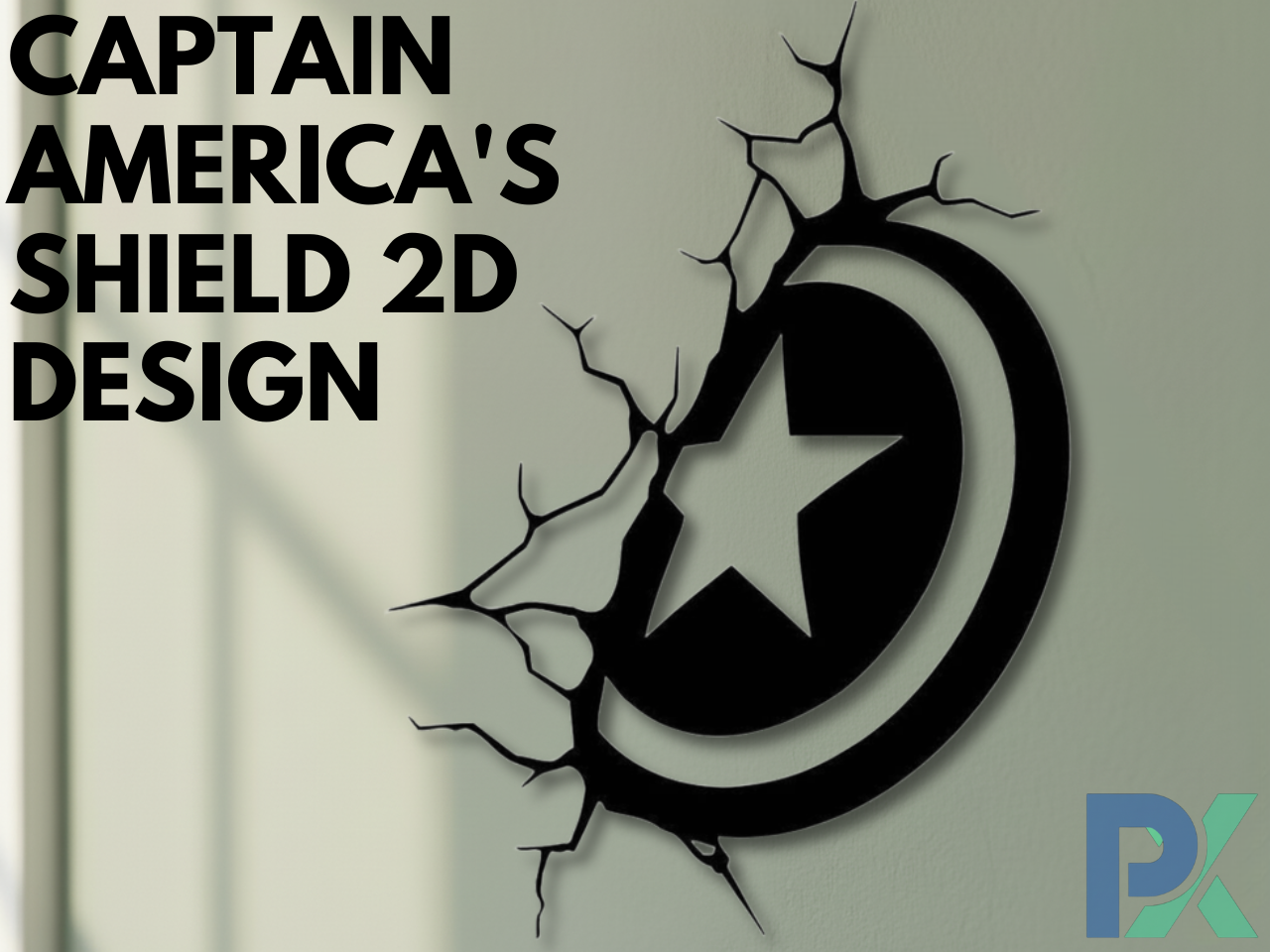 Captain America's Shield 2D Design