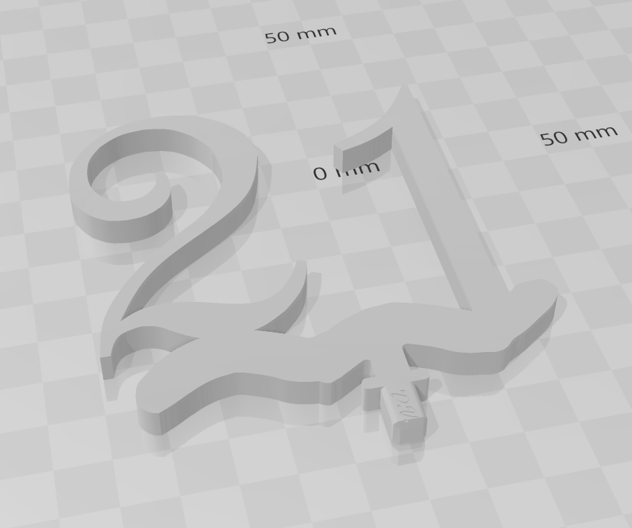 Číslo na stůl 21 by SUMASTEK | Download free STL model | Printables.com