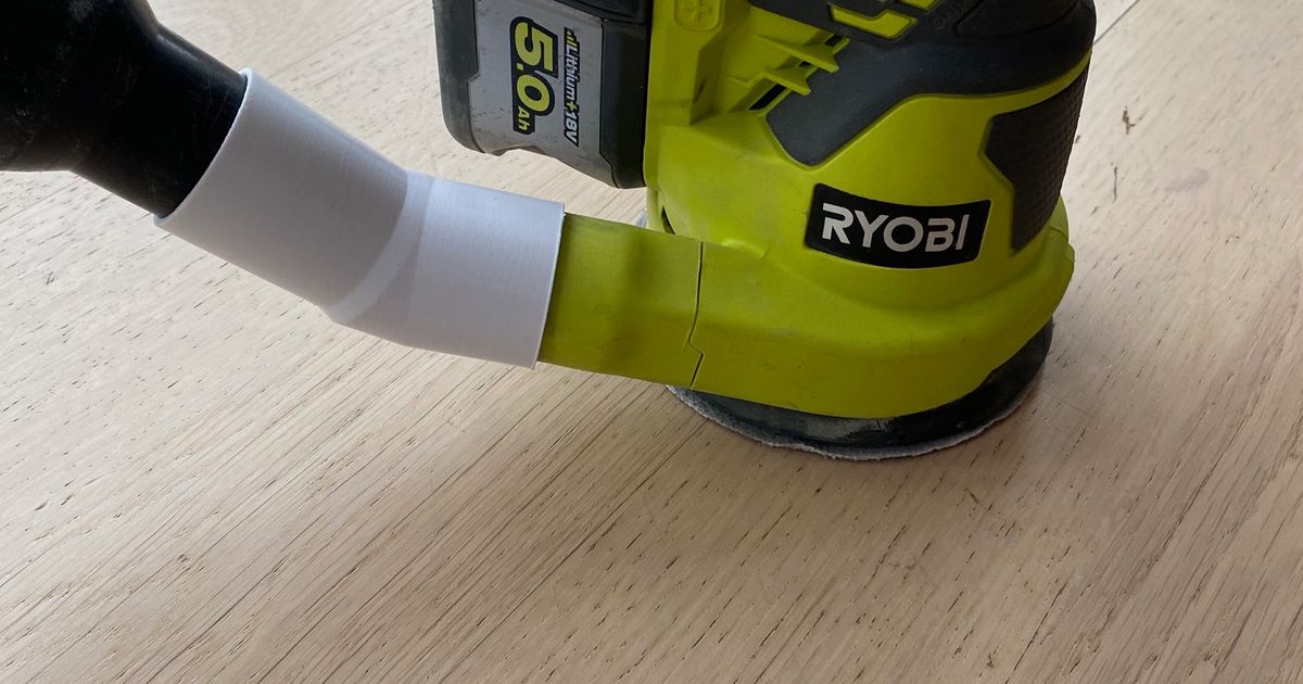 Ryobi orbital sander vacuum adapters by floano Download free STL