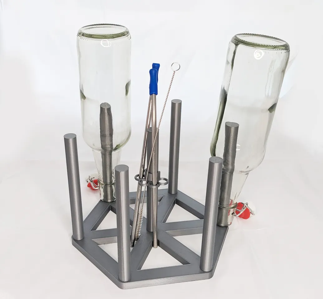 Bottle Drying Rack by Steve DeGroof | Download free STL model ...