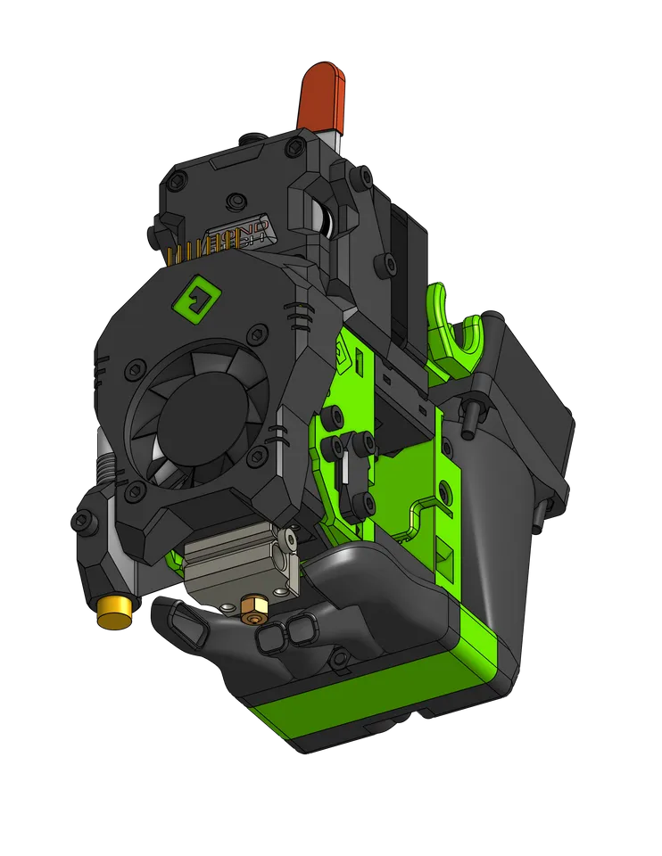 EVA 3 - ratrig V-CAST - Bottom trihorn for mosquito IDEX by