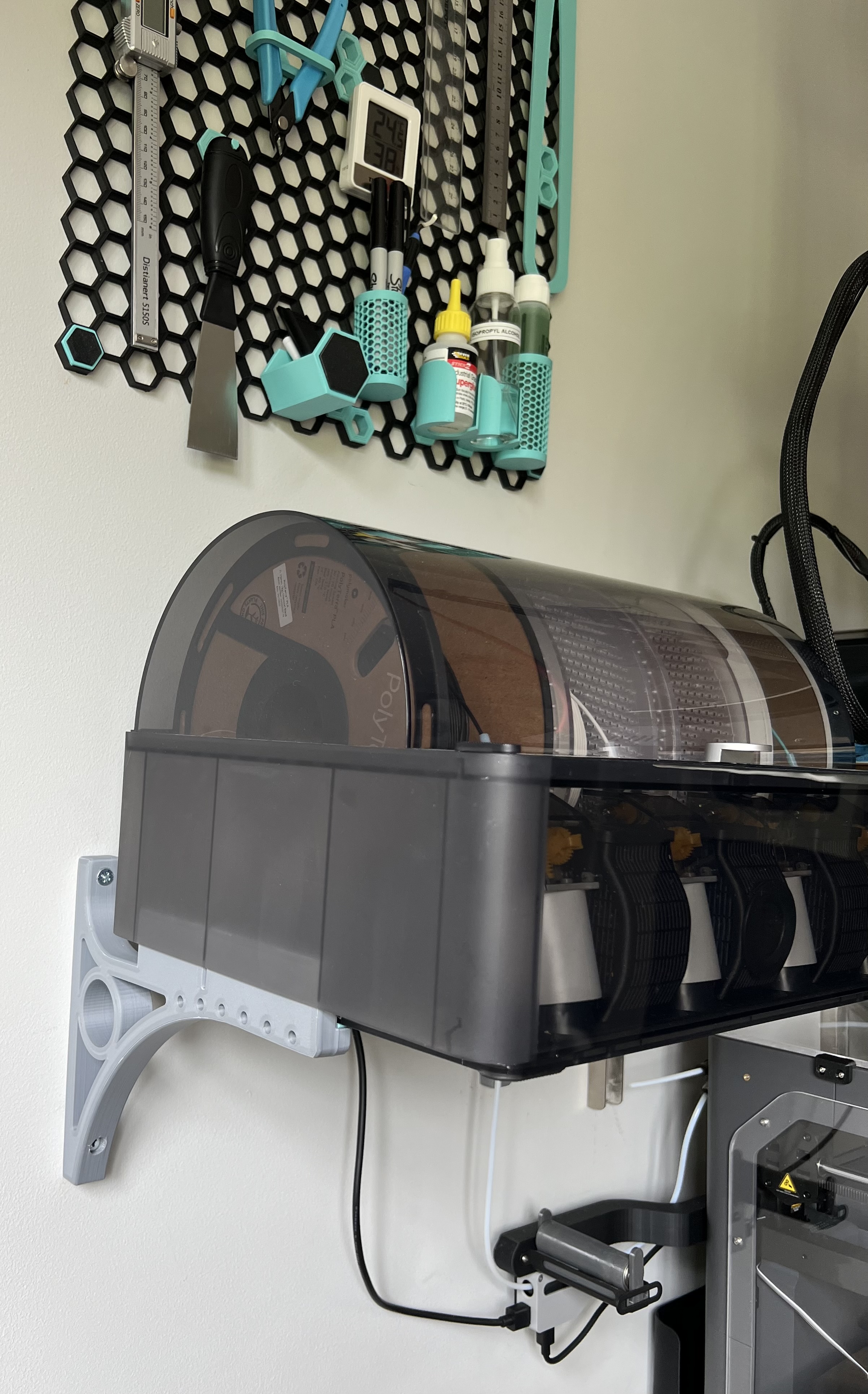 Wallmount for Bambu AMS - 3 Segment Side version