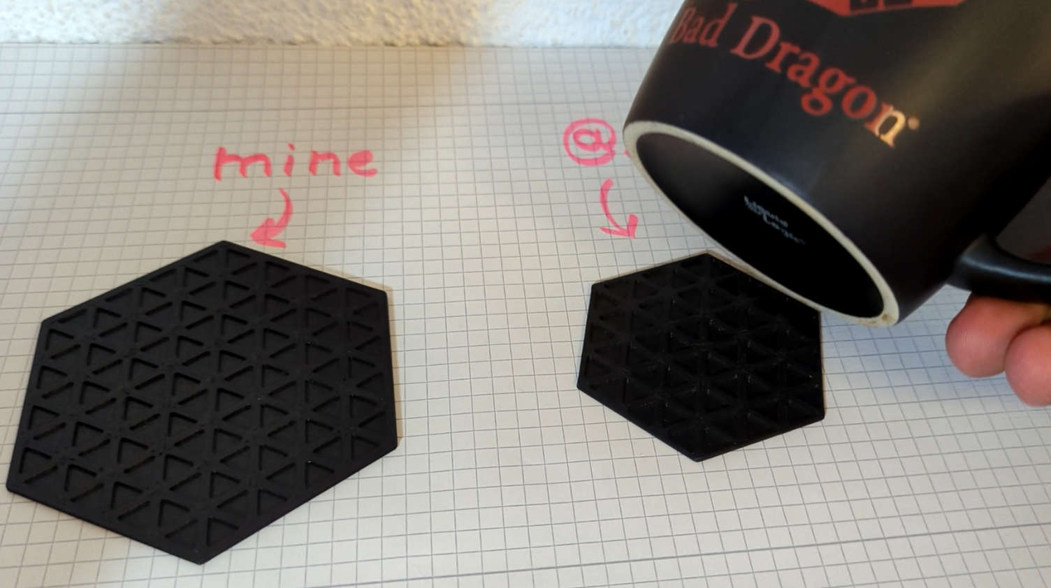 Miniatura 4 do modelo 3D Hex Coaster