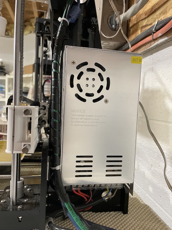 Power Supply Mounting Bracket for ANET A8 by kozmickid | Download free ...