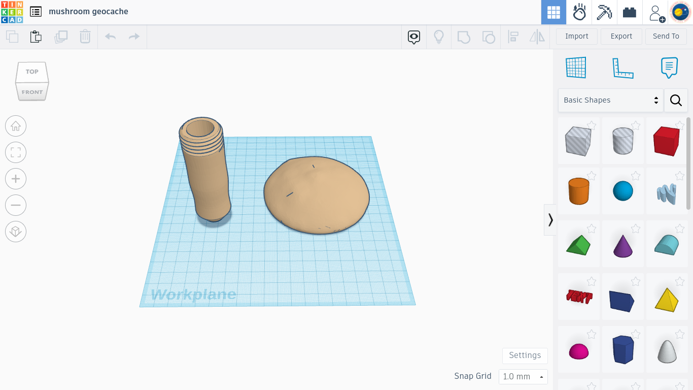 Mushroom Geocache by TheEngineer | Download free STL model | Printables.com