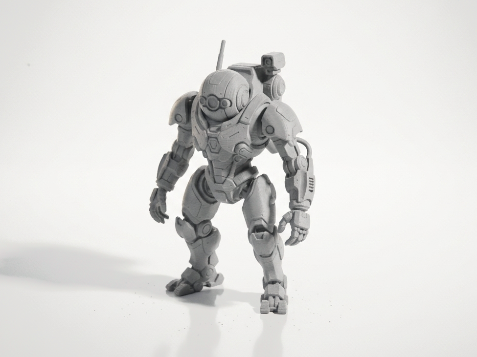 Alien Bot Mech Warrior Fantasy 3D Printable